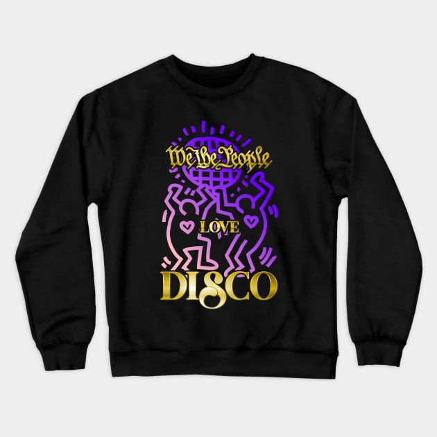 People Love Disco Crewneck Sweatshirt by dojranliev